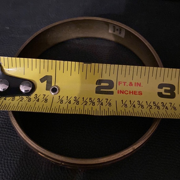 #2- Vintage from India solid Brass Bracelet Elephant Design 1980s - Picture 8 of 9